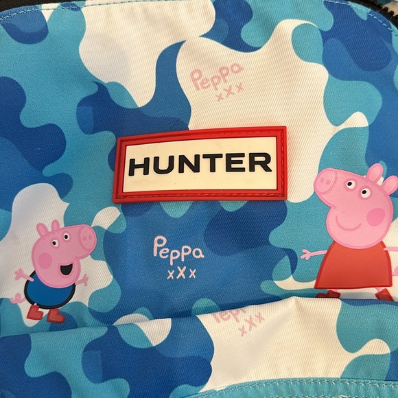 Hunter Peppa Pig Backpack Toddler Kids Muddy Puddles Small Blue Book Bag 13.5x10 - Picture 5 of 7